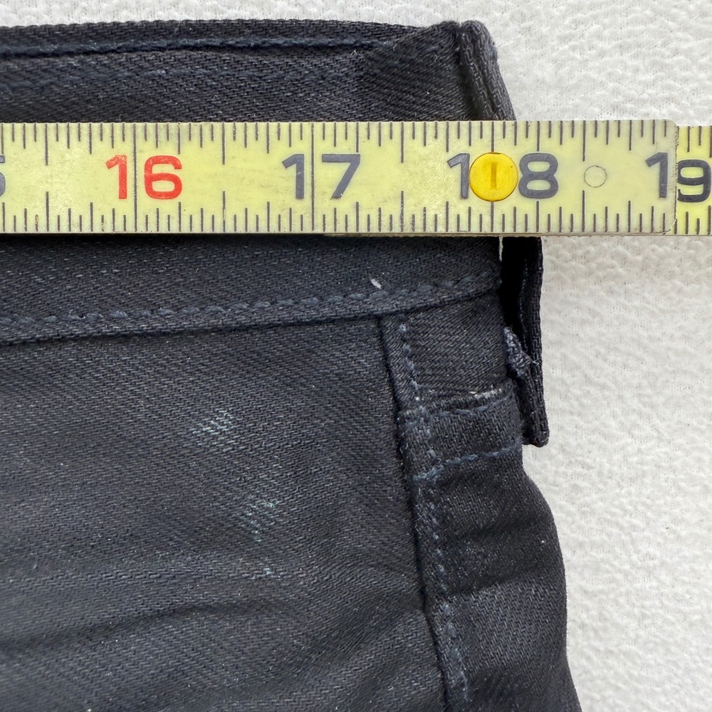 Levi's 501 Mens W34 L32 Black Denim Jeans Button Fly Straight Leg Comfort 2014 - Picture 7 of 8